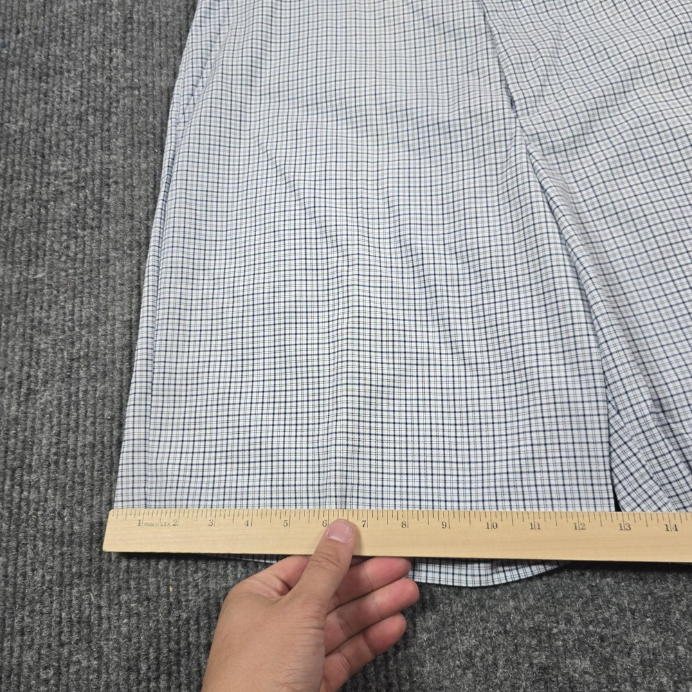 IZOD Golf Shorts Mens 36 White Check Chino Flat Front Casual Golf 10 Inseam - Picture 7 of 12